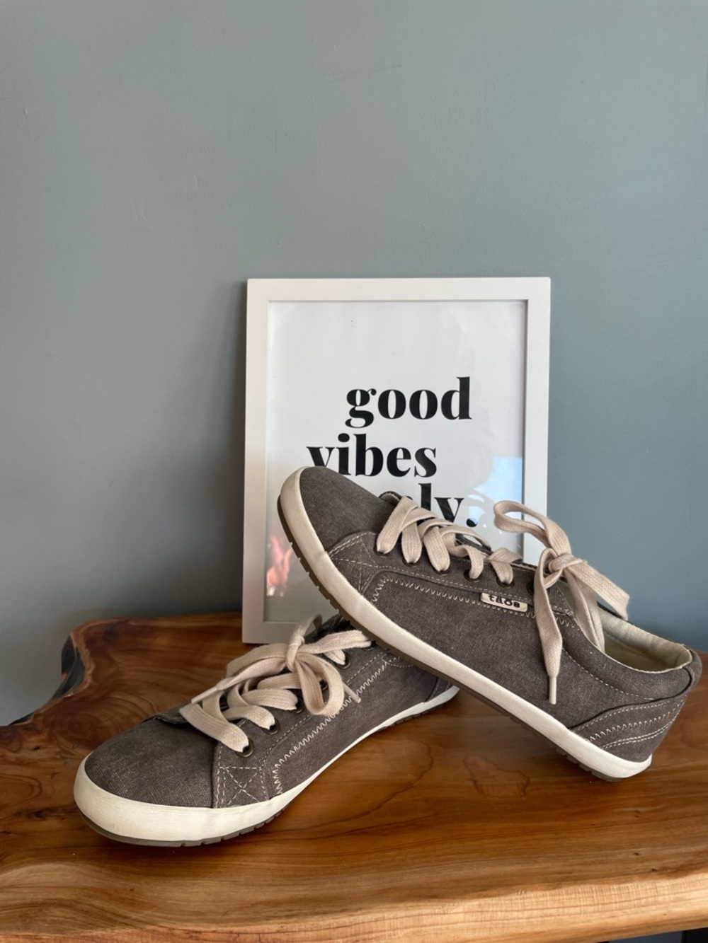 Taos Star Gray Canvas Sneakers